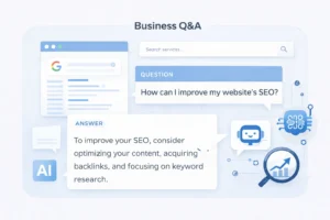 Process of Q&A seeding and managing questions for search visibility