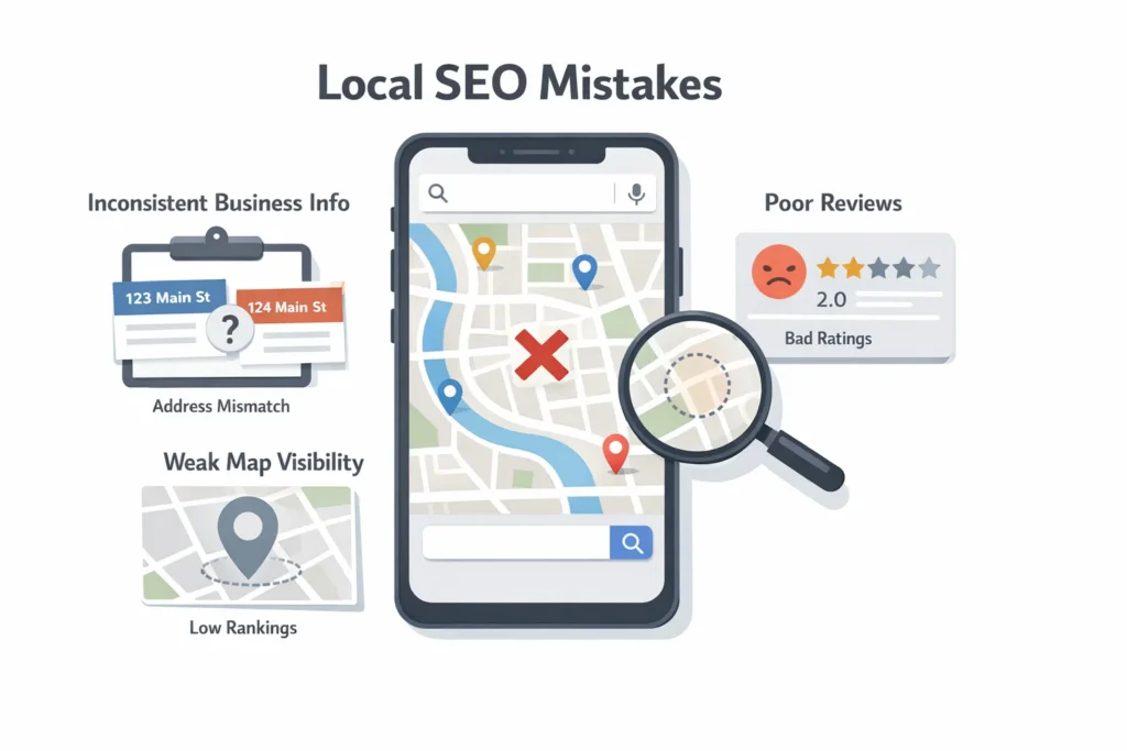 Local SEO Mistakes That Stop Businesses from Ranking in Google Maps (2026)