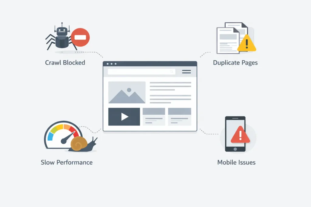 Technical SEO Issues That Stop Websites from Ranking (2026)