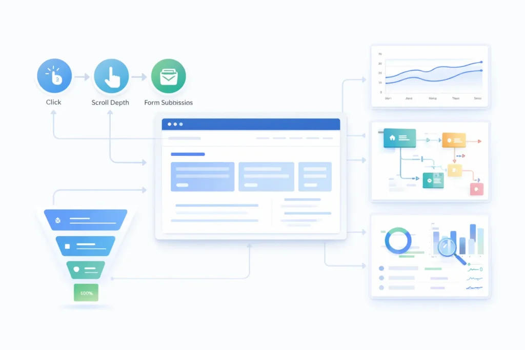 Website analytics and tracking process for data-driven SEO decisions