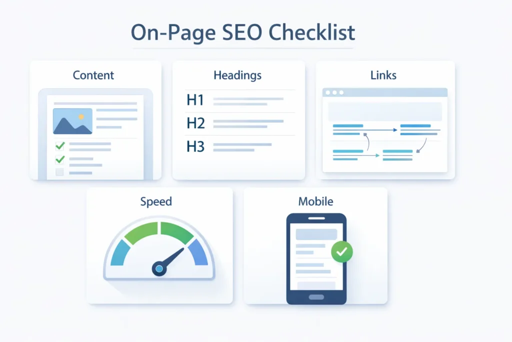 On-page SEO checklist for 2026 with best practices
