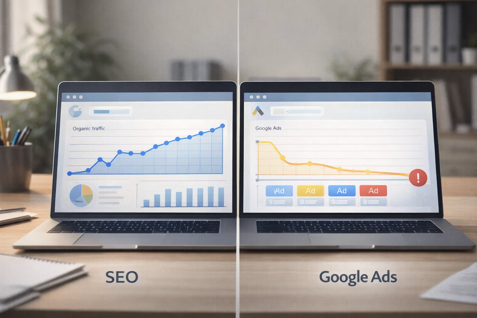 SEO vs Google Ads comparison for businesses in Bangladesh