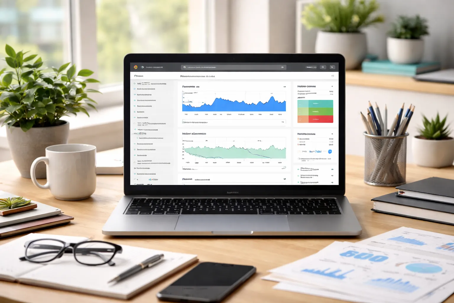 Google Search Console dashboard showing indexing issues and index coverage report