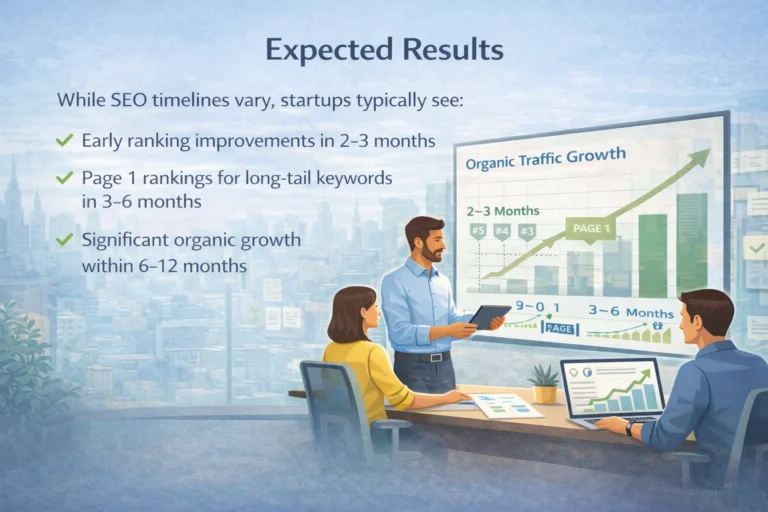 NYC While SEO timelines vary, startups typically