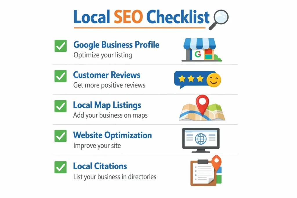 local SEO checklist for small businesses
