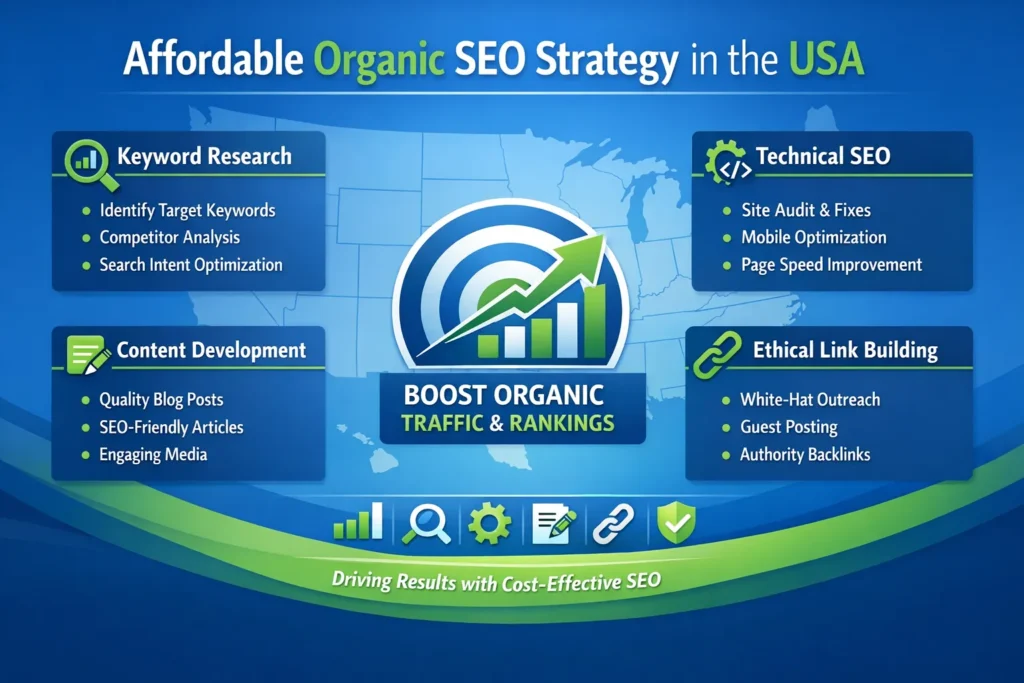 Affordable Organic SEO Services USA | White Hat & ROI-Focused