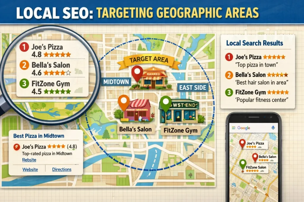 Local vs National Organic SEO USA