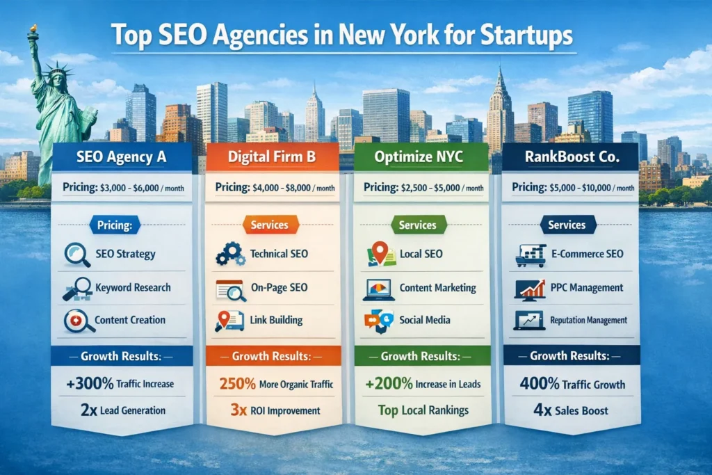 Top SEO Agencies for Startups in New York (2026 List & Comparison)