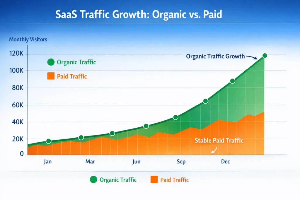 How SaaS Companies Grow Organic Traffic