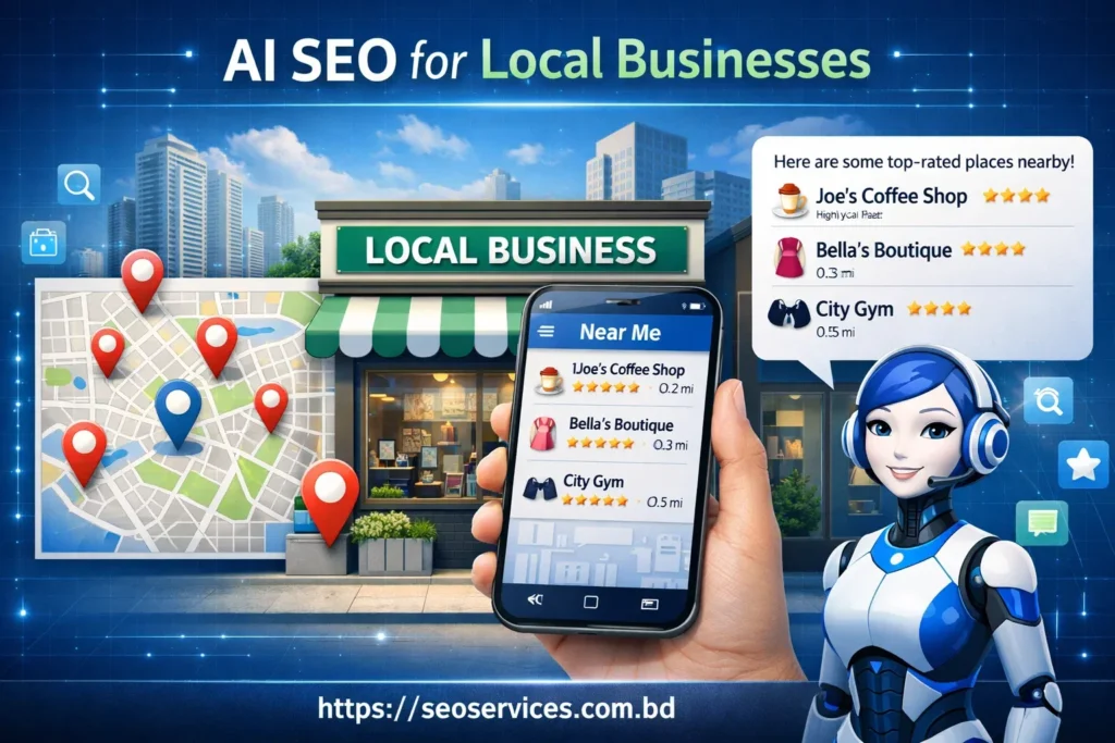 AI SEO for Local Businesses: How to Rank in “Near Me” AI Search Results (2026)