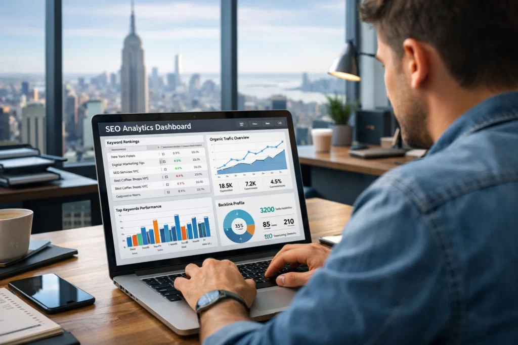SEO Trends in New York Rankings, Traffic & Growth Guide