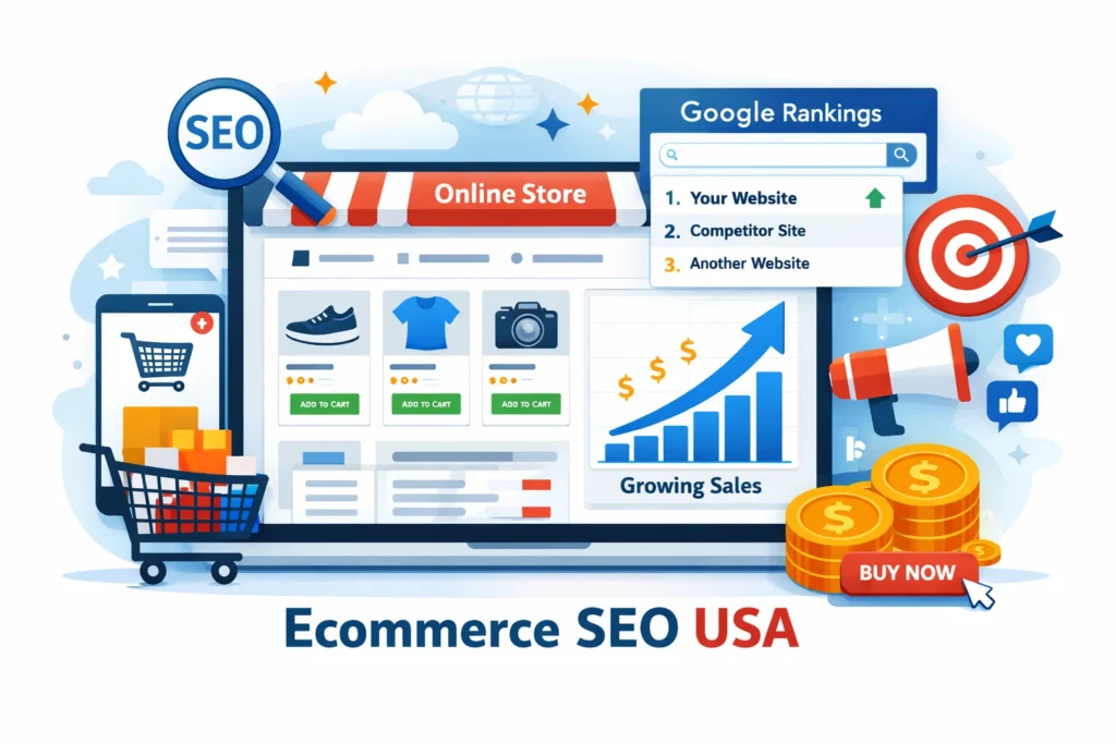 Ecommerce SEO services USA for increasing online sales
