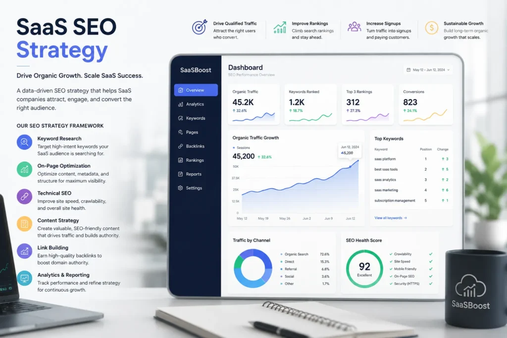 SaaS SEO Strategy (2026) | Grow Traffic, Leads & MRR Faster