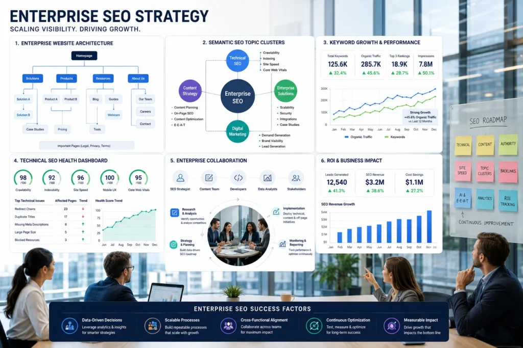 Enterprise SEO Strategy Guide for Large Websites, SaaS & eCommerce Brands