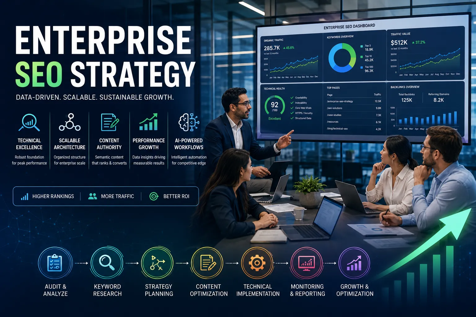 Enterprise SEO Strategy Guide for Large Websites, SaaS & eCommerce Brands