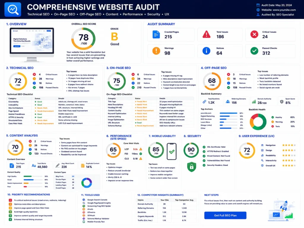 Comprehensive Website Audit