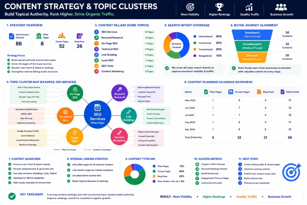 Content Strategy & Topic Clusters