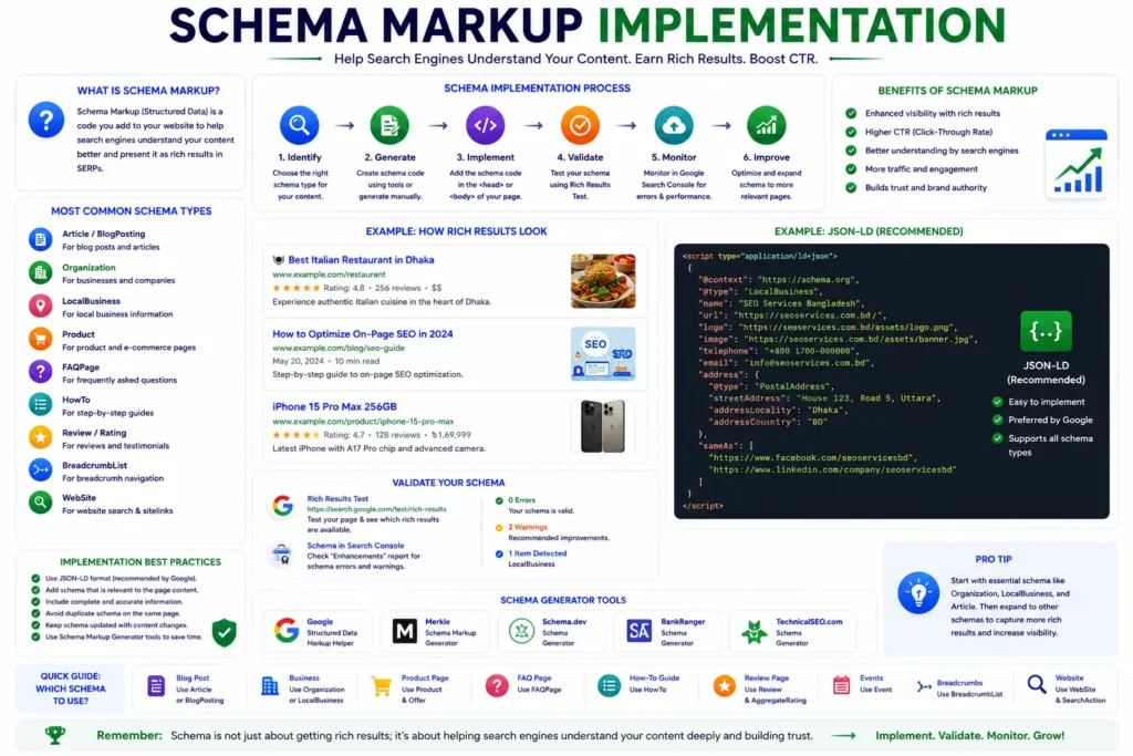 Schema Markup Implementation