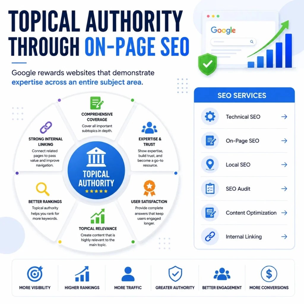 Topical Authority Through On-Page SEO