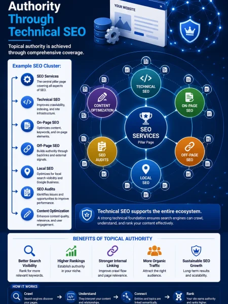 Building Topical Authority Through Technical SEO